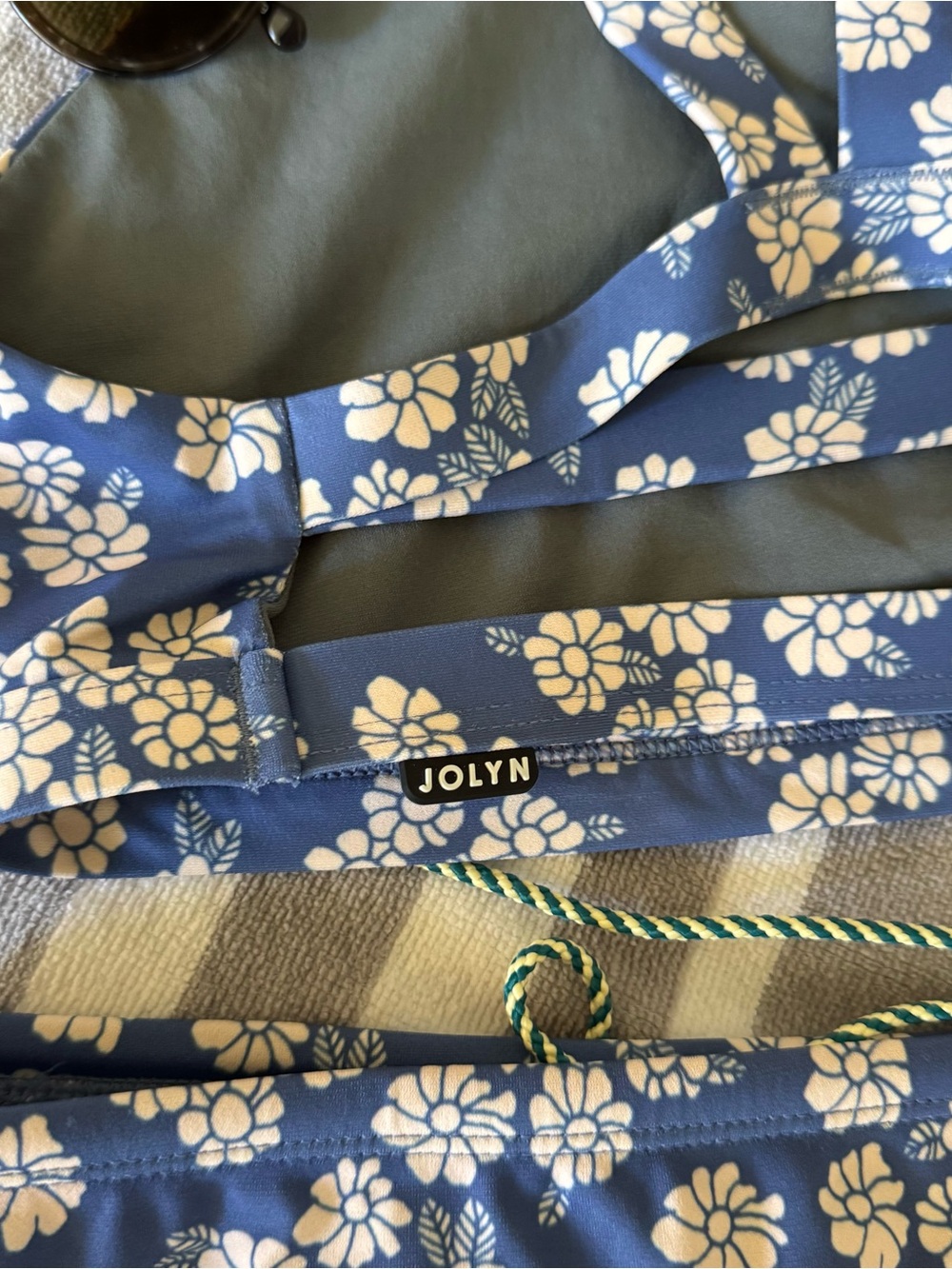 NWT JOLYN Performance Sport Bikini Set Blue Bonny | Size Small/Medium - Picture 6 of 7